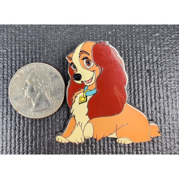 Disney Pin “Lady and the Tramp” Lady Sitting Pose w/ One Paw Lifted 2015 - Picture 4 of 4